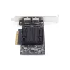 StarTech.com 2 prievadų PCIe 10Gb eterneto tinklo plokštė, 10GbE tinklo sąsajos plokštė, Broadcom BCM57416 lustas, dvigubi RJ45 10GBase-T/Gigabit, NIC, TAA