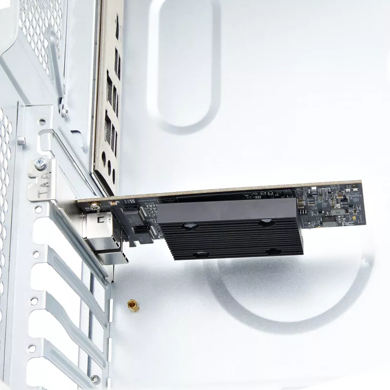 StarTech.com 2 prievadų PCIe 10Gb eterneto tinklo plokštė, 10GbE tinklo sąsajos plokštė, Broadcom BCM57416 lustas, dvigubi RJ45 10GBase-T/Gigabit, NIC, TAA