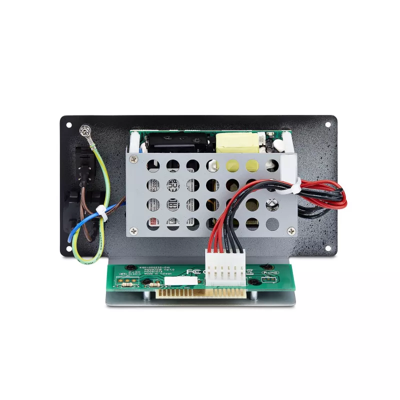 StarTech.com atsarginis maitinimo šaltinis MCM15-MEDIA-CHASSIS, 130W AC, 100-240V įėjimas, beįrankis karštai keičiamas dizainas, be ventiliatoriaus aušinimas, TAA atitiktis