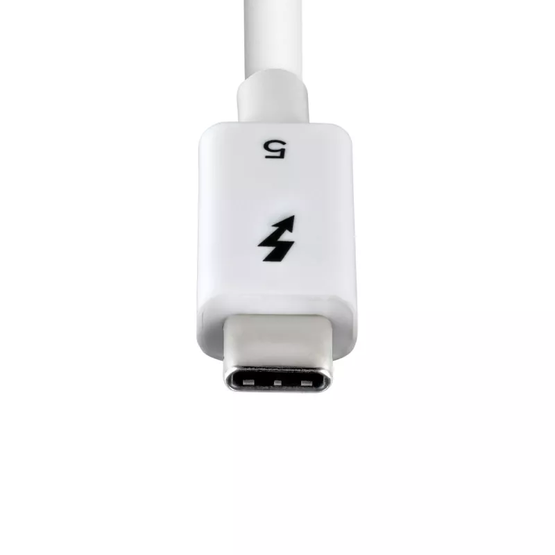 StarTech.com 3ft (1m) Thunderbolt 5 laidas, 80Gbps/iki 120Gbps, 240W PD, 8K 60Hz, sertifikuotas Thunderbolt laidas, suderinamas su Thunderbolt 4/USB4/USB-C – Baltas