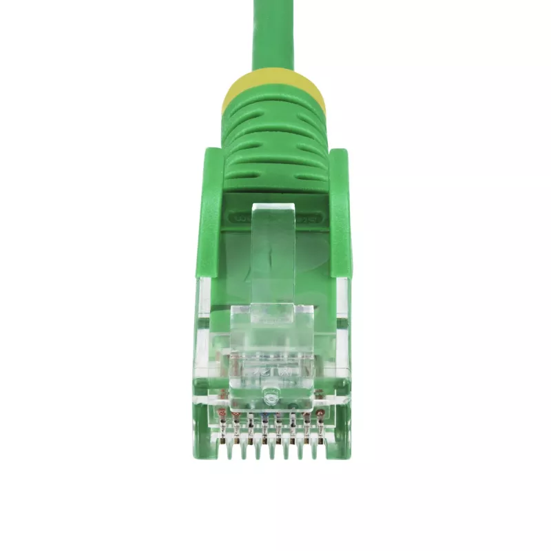 StarTech.com 2 m žalias plonas CAT6 eterneto kabelis, be užkabinimų, 100 W PoE, UTP, LSZH, 28AWG gryna varinė viela, plonas RJ45 tinklo jungiamasis laidas su įtempimo mažinimo elementais, individualiai išbandytas