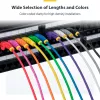 StarTech.com 2 m žalias plonas CAT6 eterneto kabelis, be užkabinimų, 100 W PoE, UTP, LSZH, 28AWG gryna varinė viela, plonas RJ45 tinklo jungiamasis laidas su įtempimo mažinimo elementais, individualiai išbandytas