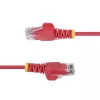 StarTech.com 7m Raudonas plonas CAT6 Ethernet kabelis, be užkablių, 100W PoE, UTP, LSZH, 28AWG gryna vario viela, plonas RJ45 tinklo jungiamasis laidas su įtempimo mažinimo elementais, individualiai išbandytas
