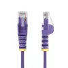 StarTech.com 10m violetinis plonas CAT6 Ethernet kabelis, be užkabinimų, 100W PoE, UTP, LSZH, 28AWG gryna vario viela, plonas RJ45 tinklo pataisinis laidas su įtempimo mažinimu, individualiai išbandytas