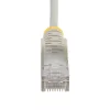StarTech.com 15 m pilkas plonas CAT6 eterneto laidas, be užkliuvimo, 100 W PoE, UTP, LSZH, 28AWG gryna varinė viela, plonas RJ45 tinklo jungiamasis laidas su įtempimo mažinimo elementais, individualiai išbandytas