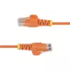 StarTech.com 15 m oranžinis plonas CAT6 Ethernet kabelis, be kablytėlių, 100W PoE, UTP, LSZH, 28AWG gryna varinė viela, plonas RJ45 tinklo pataisinis laidas su įtempimo mažinimo elementais, individualiai išbandytas