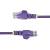 StarTech.com 2m Violetinis plonas CAT6 Ethernet kabelis, be užkabinimų, 100W PoE, UTP, LSZH, 28AWG gryna vario viela, plonas RJ45 tinklo jungiamasis laidas su įtempimo mažinimo elementais, individualiai išbandytas