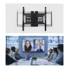 StarTech.com itin plonas šarnyrinis TV laikiklis iki 65 colių ir 45 kg plokščiaekraniams, VESA 600x400, TAA atitinkantis žemo profilio kronšteinas