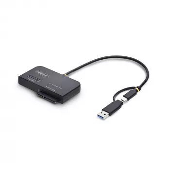 StarTech.com USB-C/USB-A adapteris M.2 NVMe ir 2,5 col./3,5 col. SATA diskams, 10 Gbps, be įrankių išorinis SSD / kietojo disko skaitytuvas, B+M/M-Key