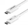 StarTech.com 1,5 pėdų (50 cm) Thunderbolt 5 kabelis, 80 Gbps / iki 120 Gbps, 240 W PD, 8K 60 Hz, sertifikuotas Thunderbolt kabelis, suderinamas su Thunderbolt 4 / USB4 / USB-C – baltas
