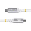 StarTech.com 1m USB4 laidas, 80Gbps, USB-IF sertifikuotas USB-C, 240W PD, 8K 120Hz/4K 240Hz DP2.1 DP80, TPE apvalkalas, suderinamas su Thunderbolt 4 – baltas USB-C laidas