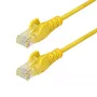 StarTech.com 25 cm geltonas plonas CAT6 Ethernet kabelis, be užkablių, 100W PoE, UTP, LSZH, 28AWG gryna vario viela, plonas RJ45 tinklo jungiamasis laidas su įtempimo mažinimu, individualiai išbandytas