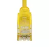 StarTech.com 25 cm geltonas plonas CAT6 Ethernet kabelis, be užkablių, 100W PoE, UTP, LSZH, 28AWG gryna vario viela, plonas RJ45 tinklo jungiamasis laidas su įtempimo mažinimu, individualiai išbandytas