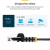 StarTech.com 25 cm geltonas plonas CAT6 Ethernet kabelis, be užkablių, 100W PoE, UTP, LSZH, 28AWG gryna vario viela, plonas RJ45 tinklo jungiamasis laidas su įtempimo mažinimu, individualiai išbandytas