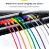 StarTech.com 25 cm geltonas plonas CAT6 Ethernet kabelis, be užkablių, 100W PoE, UTP, LSZH, 28AWG gryna vario viela, plonas RJ45 tinklo jungiamasis laidas su įtempimo mažinimu, individualiai išbandytas