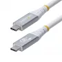 StarTech.com 3m USB4 laidas, 20Gbps, USB-IF sertifikuotas USB-C, 60W PD, 4K 120Hz DP 1.4, TPE apvalkalas, baltas