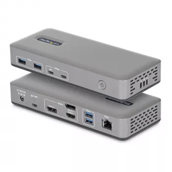 StarTech.com 199UE-USBC-DOCK dokų stotelė / prievadų replikatorius, laidinis, USB 3.2 Gen 2 (3.1 Gen 2) Type-C, pilka