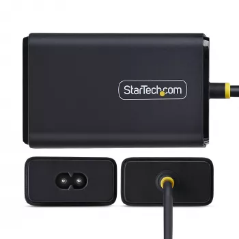 StarTech.com 65W USB-C nešiojamojo kompiuterio įkroviklis su 1,5 m USB-C kabeliu, maitinimo adapteris, tinka Dell, XPS, HP ProBook, MacBook Pro, Microsoft Surface Pro