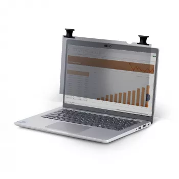 StarTech.com privatumo ekrano filtras 14.1 colių, 16:10, ryškus, su jutikliu, apverčiamas, 75% šviesos pralaidumas, antirefleksinis, +/- 30° žiūrėjimo kampas