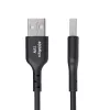 StarTech.com USB-A į USB-C įkrovimo laidas, 15 cm, 3A, USB 2.0, TPE apvalkalas, juodas
