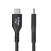 StarTech.com USB-A į USB-C įkrovimo laidas, 15 cm, 3A, USB 2.0, TPE apvalkalas, juodas