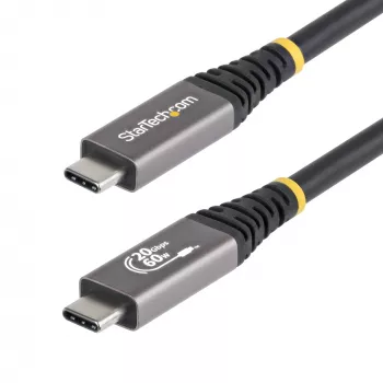 USB4 laidas 3m (10ft) 20Gbps USB-IF sertifikuotas USB-C 60W PD 4K 120Hz DP 2.1 TPE juodas