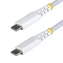 StarTech.com USB-C įkrovimo laidas, 15 cm, 60 W (3 A) PD, dviejų sluoksnių pintas nailonas/TPE, USB 2.0