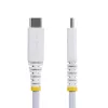 StarTech.com USB-C įkrovimo laidas, 15 cm, 60 W (3 A) PD, dviejų sluoksnių pintas nailonas/TPE, USB 2.0
