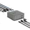 StarTech.com Thunderbolt 5 dokavimo stotis, DP / HDMI, trijų monitorių dokas iki 4K 144Hz arba dviejų 8K 60Hz, 5x USB prievadai, 140W nešiojamojo kompiuterio įkrovimas