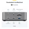 StarTech.com Thunderbolt 5 dokavimo stotis, DP / HDMI, trijų monitorių dokas iki 4K 144Hz arba dviejų 8K 60Hz, 5x USB prievadai, 140W nešiojamojo kompiuterio įkrovimas