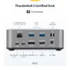 StarTech.com Thunderbolt 5 dokavimo stotis, DP / HDMI, trijų monitorių dokas iki 4K 144Hz arba dviejų 8K 60Hz, 5x USB prievadai, 140W nešiojamojo kompiuterio įkrovimas