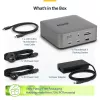 StarTech.com Thunderbolt 5 dokavimo stotis, DP / HDMI, trijų monitorių dokas iki 4K 144Hz arba dviejų 8K 60Hz, 5x USB prievadai, 140W nešiojamojo kompiuterio įkrovimas