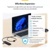 StarTech.com 4 prievadų USB-A šakotuvas, 5 Gbps, maitinamas iš magistralės, USB-A į 4x USB-A mini šakotuvas, ilgas 2 pėdų / 61 cm pagrindinis laidas, PCR plastikas, nešiojamas stalinio / nešiojamojo kompiuterio USB šakotuvas