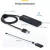 StarTech.com 4 prievadų USB-A šakotuvas, 5 Gbps, maitinamas iš magistralės, USB-A į 4x USB-A mini šakotuvas, ilgas 2 pėdų / 61 cm pagrindinis laidas, PCR plastikas, nešiojamas stalinio / nešiojamojo kompiuterio USB šakotuvas