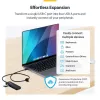 StarTech.com 4 prievadų USB-C šakotuvas, 5Gbps, maitinamas iš magistralės, USB-C į 4x USB-A mini šakotuvas, ilgas 61 cm laidas, PCR plastikas, nešiojamas stalinio / nešiojamojo kompiuterio USB šakotuvas