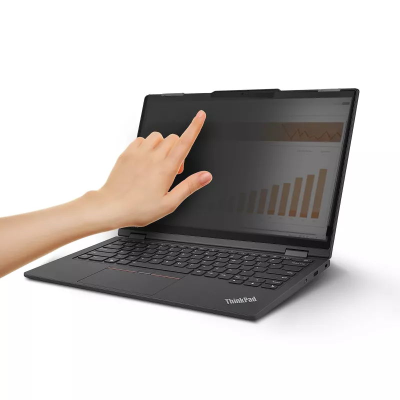 Privatumo filtras StarTech.com Lenovo X13 Yoga Gen 4, 13,3 col., 16:10, blizgesį mažinantis, liečiamas, 75% šviesos pralaidumas, +/-30° žiūrėjimo kampas