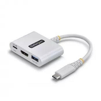 StarTech.com USB-C į HDMI kelių prievadų adapteris su 140W PD įkrovimu, 4K 60Hz HDMI, USB 5Gbps stotelė, mini dokas, skirtas MacBook / Dell / Thinkpad / HP / iPad / planšetiniams kompiuteriams