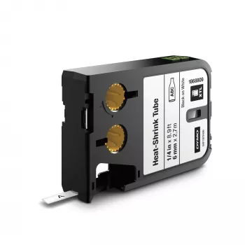 DYMO XTL terminio susitraukimo vamzdeliai etiketėms | 6 mm x 2,7 m | juoda ant baltos