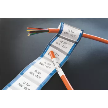 DYMO XTL termosusitraukiančios vamzdelinės etiketės | 12 mm x 2,7 m | Juoda ant baltos