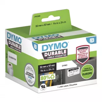 DYMO Original LabelWriter Durable Labels 57x32 mm, baltas polipropilenas, 800 vnt.