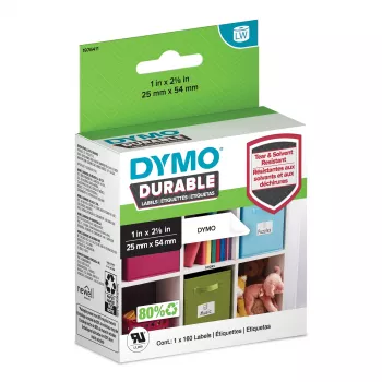 DYMO Original LabelWriter Durable Labels 25 mm x 54 mm baltas polipropilenas 160 lipdukų