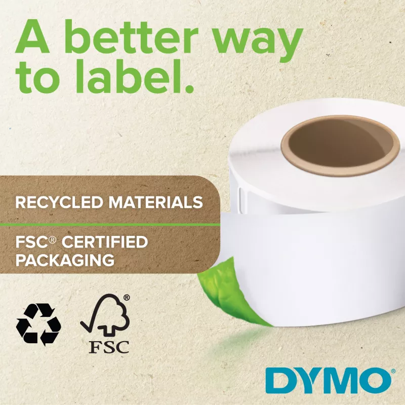 DYMO Original LabelWriter Durable Labels 25 mm x 54 mm baltas polipropilenas 160 lipdukų