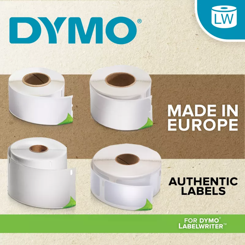 DYMO Original LabelWriter Durable Labels 25 mm x 54 mm baltas polipropilenas 160 lipdukų