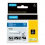DYMO Rhino pramoninės vinilo etiketės | 12 mm x 5,5 m | baltas spausdinimas ant mėlynos | lipnios | LabelManager ir Rhino etikečių spausdintuvams