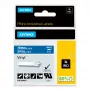 DYMO Rhino pramoninės vinilinės etiketės | 19 mm x 5,5 m | baltas spaudinys mėlyname fone | lipnios | LabelManager ir Rhino etikečių spausdintuvams