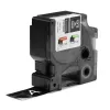 DYMO Rhino pramoninės vinilinės etiketės | 24 mm x 5,5 m | baltas spausdinimas ant juodo | savaime lipnios | LabelManager ir Rhino etikečių spausdintuvams