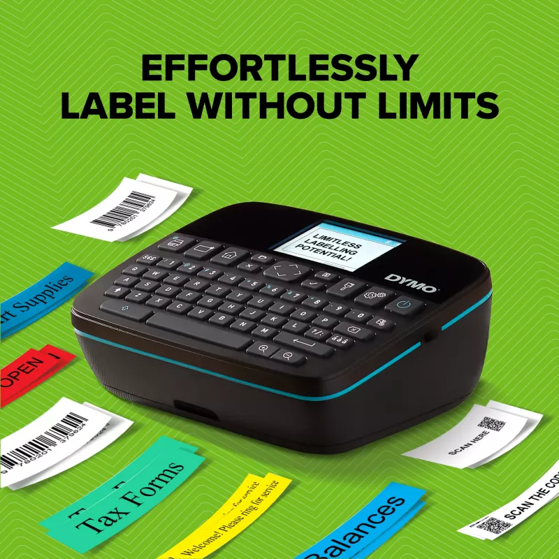 DYMO LabelManager Executive 640 CB nešiojamas etikečių spausdintuvo rinkinys su dėklu ir 3 kasetėmis