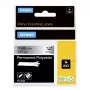 DYMO Rhino Industrial nuolatinės poliesterio etiketės | 12 mm x 5,5 m | juodas spausdinimas ant metalinio | skirta Rhino ir LabelManager etikečių spausdintuvams