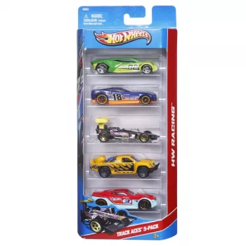 Hot Wheels 5 automobilių rinkinys, 1:64 skalė, įvairių spalvų