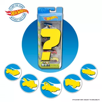 Hot Wheels 5 automobilių rinkinys, 1:64 skalė, įvairių spalvų